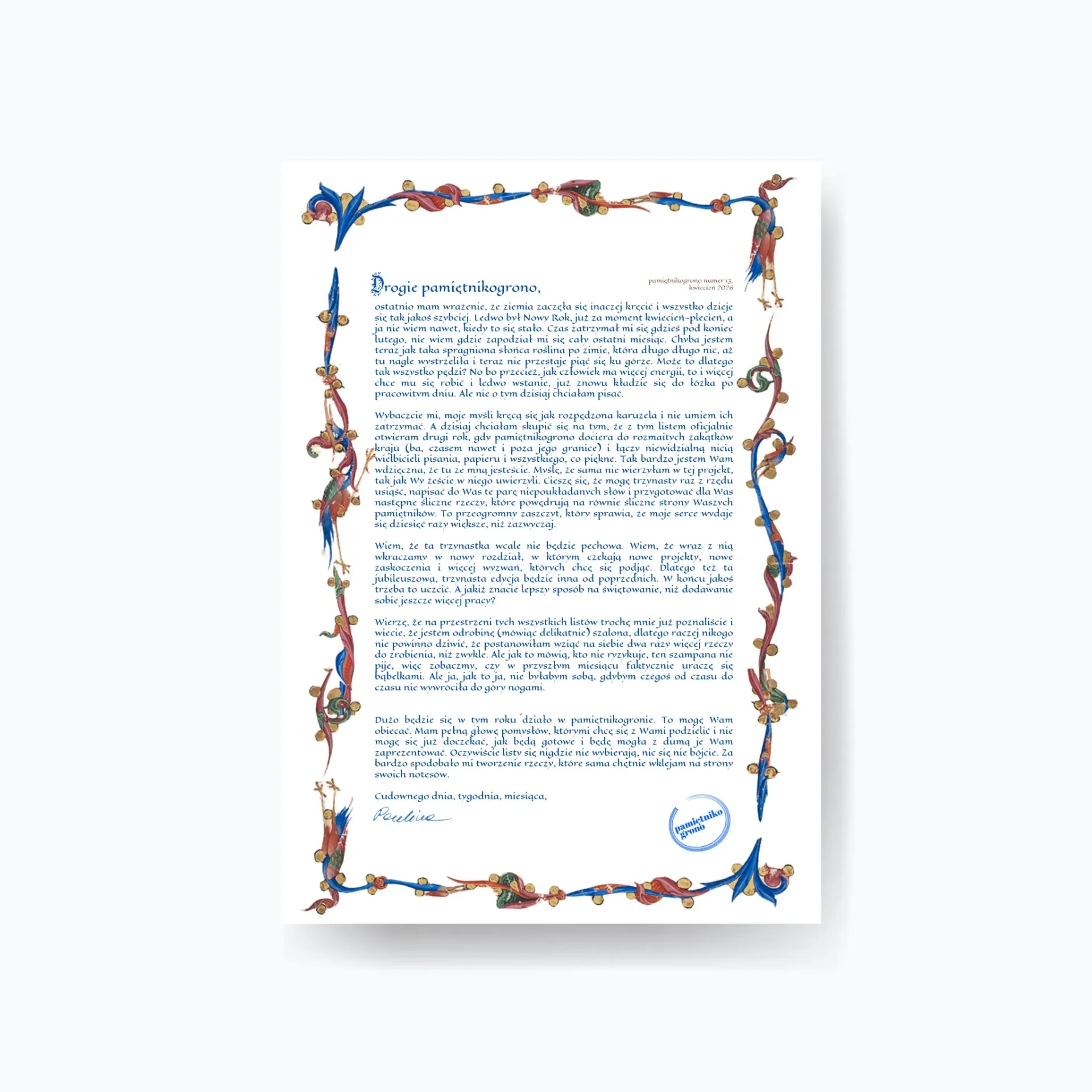 Pamiętnikogrono edycja limitowana, kwiecień 2026