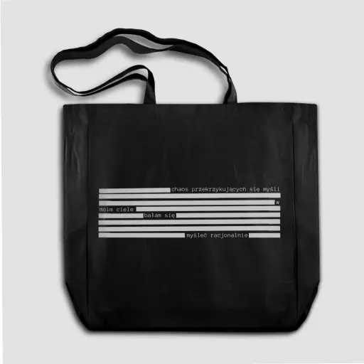 Bawełniana torba Poezja negatywna premium